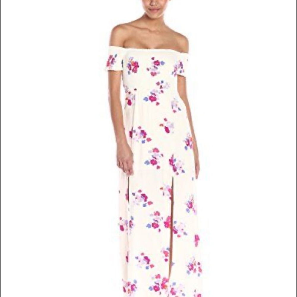 MINKPINK White Falling Blooms Casual Maxi Dress